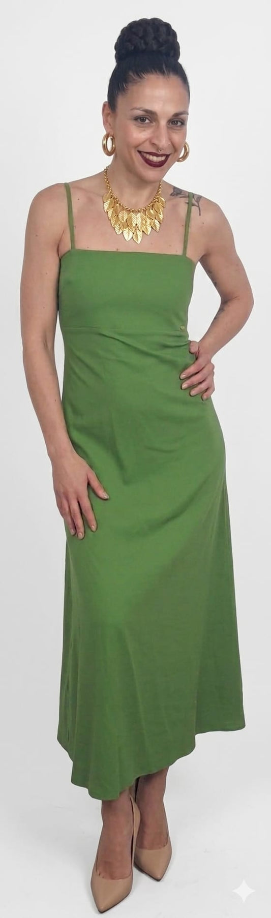 Vestito lungo taglio impero