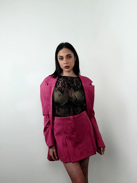 COMPLETO GIACCA E GONNA PANTALONCINO BOURGUGNI