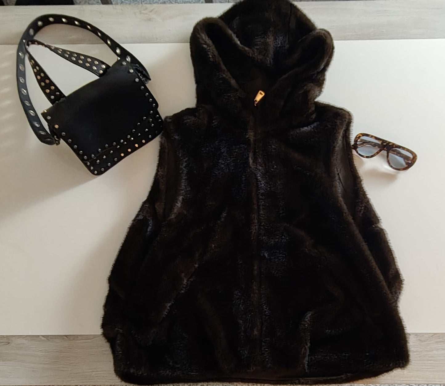 Pelliccia smanicato Katy Over