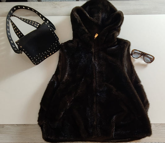 Pelliccia smanicato Katy Over