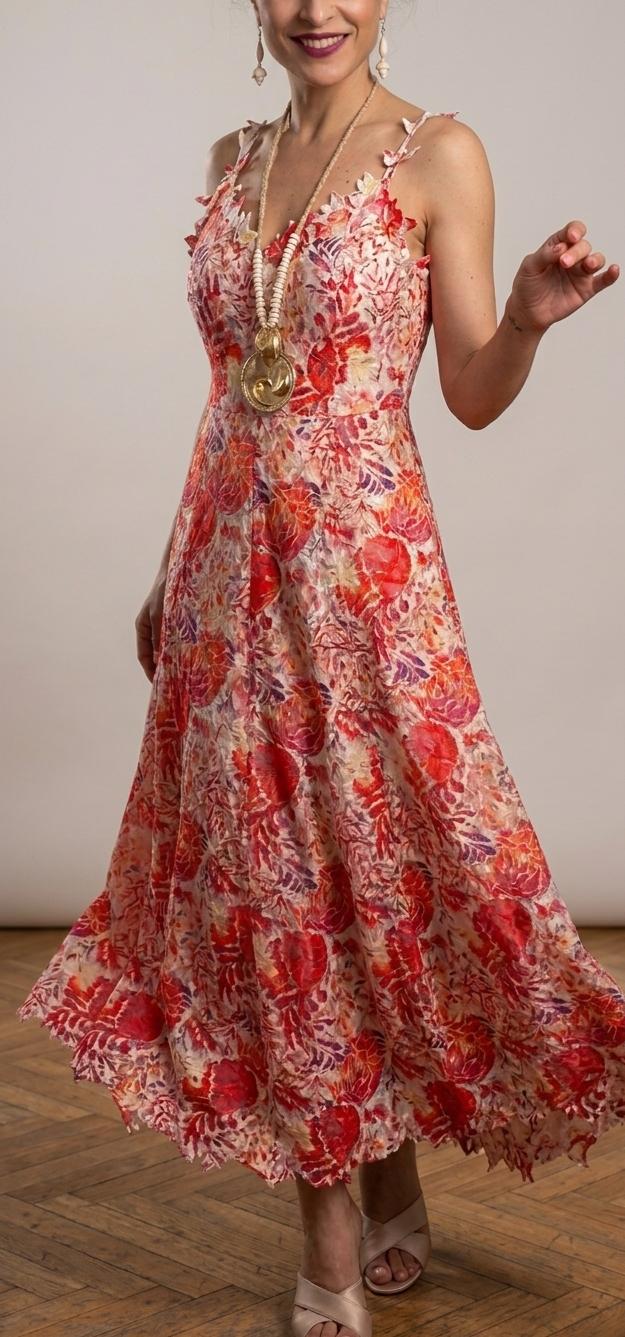 Vestito in macramè stile Positano
