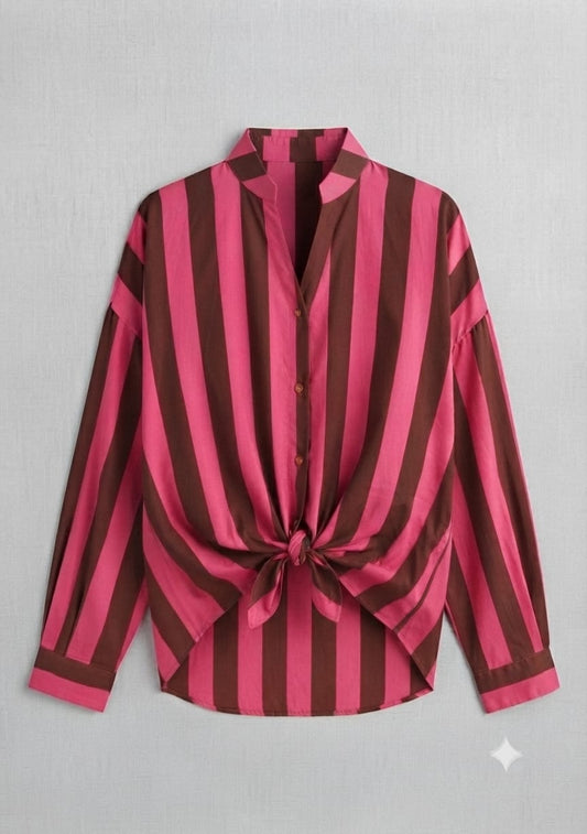 Camicia Foulard a Righe – Taglia Unica
