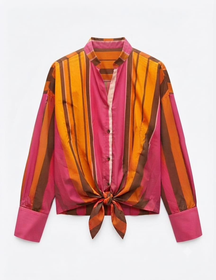 Camicia Foulard a Righe – Taglia Unica