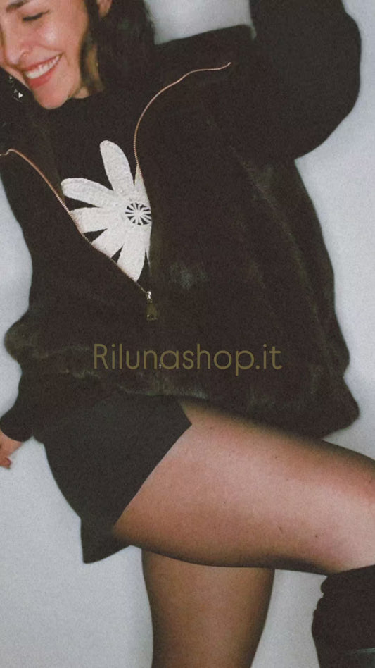 Pelliccia smanicato Katy Over